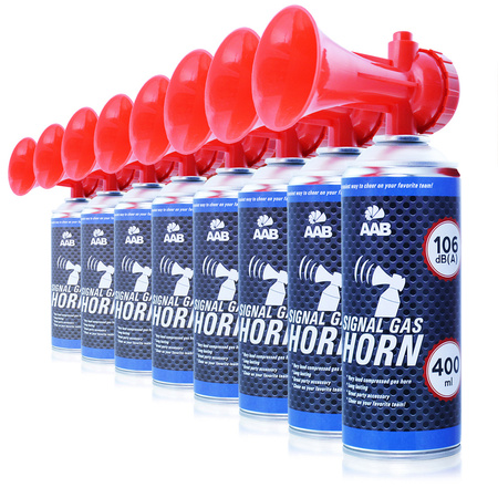 8 x AAB Signal GAS Horn 400ml