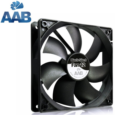 Ventilator 120 mm AABCOOLING Black Silent Fan 12