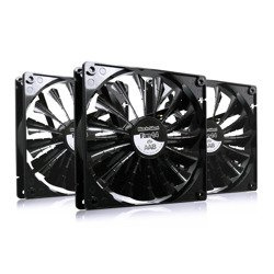 3x Ventilators 140 mm AABCOOLING Black Silent Fan 14