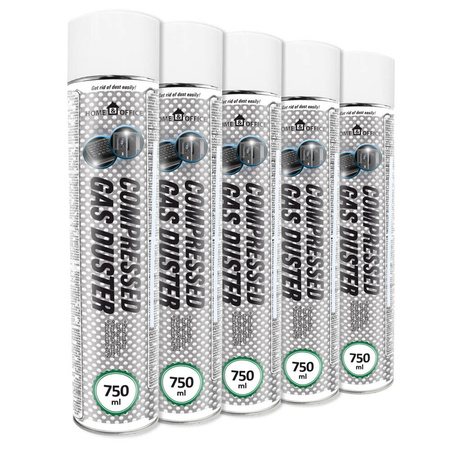 5x Compressed Air Duster AABCOOLING Home&Office 750 ml