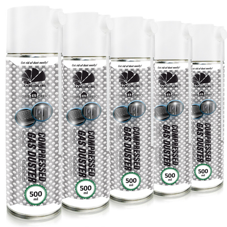 5x AABCOOLING Home&Office Compressed Gas Duster 500 ml – stlačený vzduch