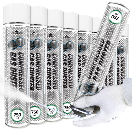 8x Stlačený vzduch AABCOOLING Home&Office 750 ml