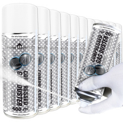 11x AABCOOLING Home&Office Compressed Gas Duster 400ml – trykluft på dåse