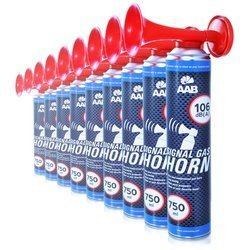 9 x AAB Signal GAS Horn 750 ml